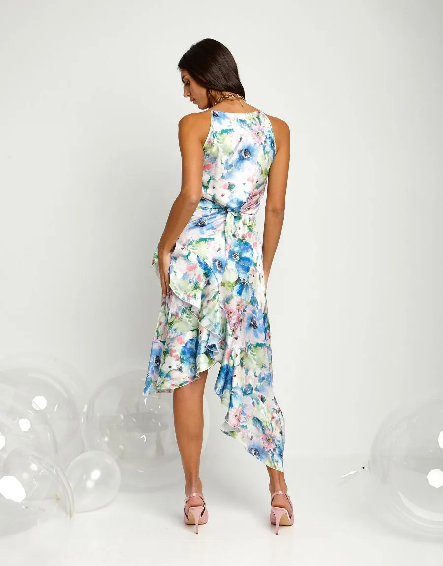 Vestito fantasia con code e volants