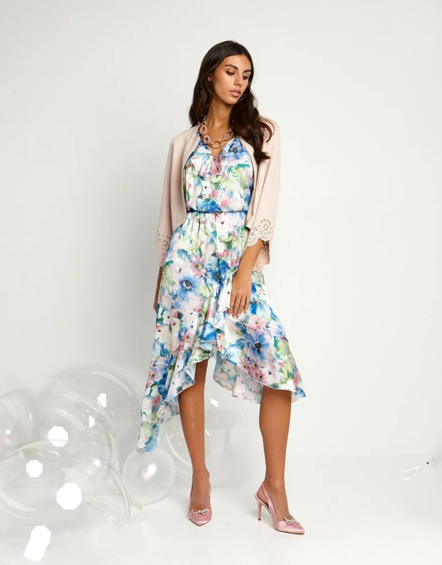 Vestito fantasia con code e volants