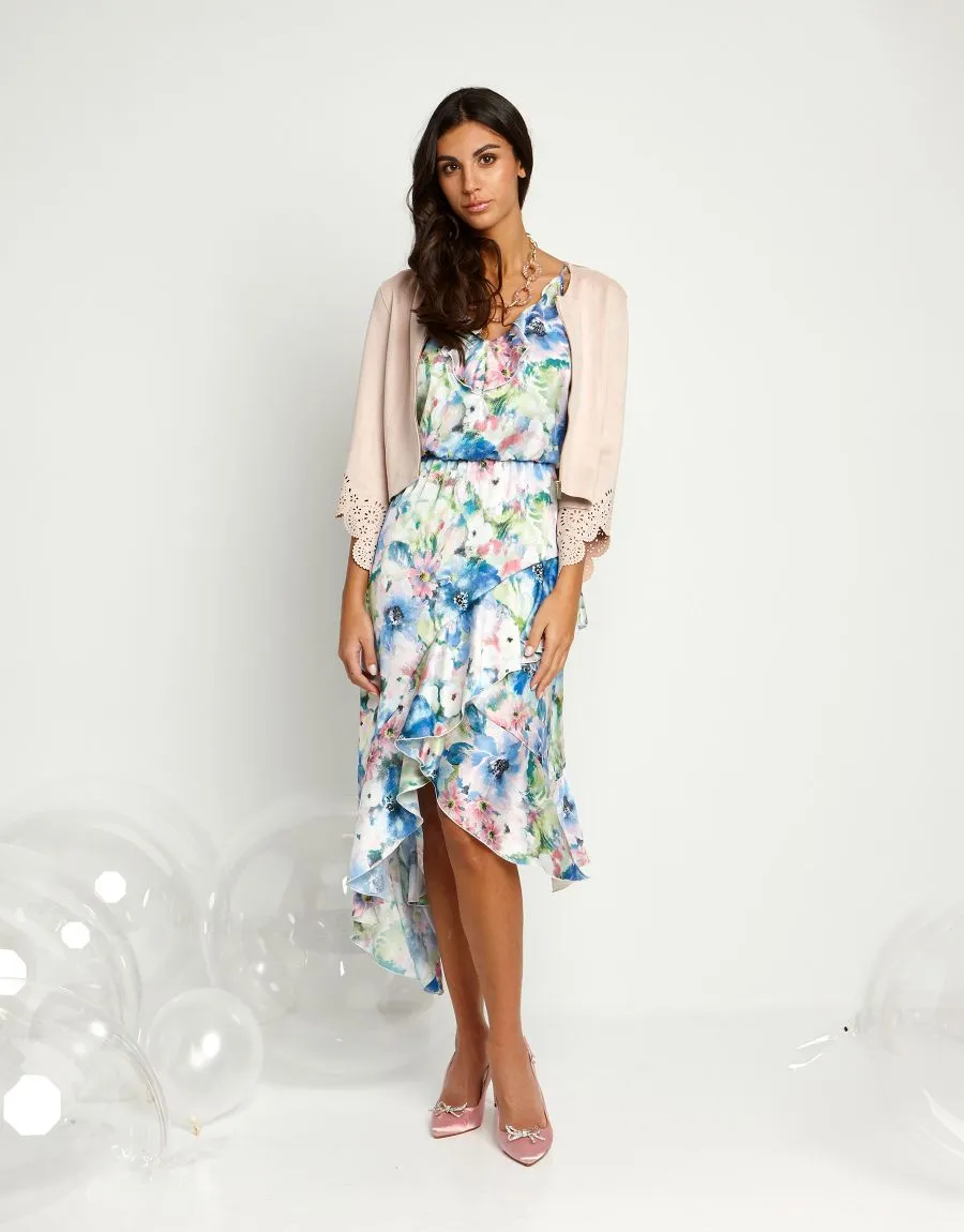 Vestito fantasia con code e volants