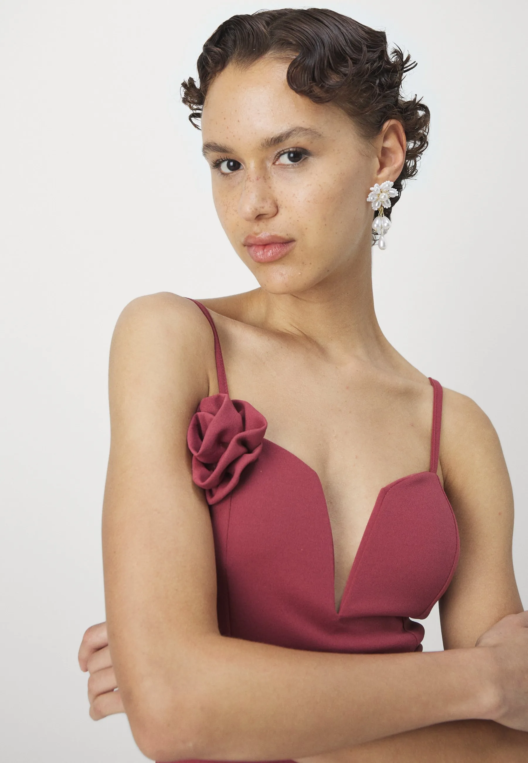 WEDDING GINA FLOWER - Vestito di maglina