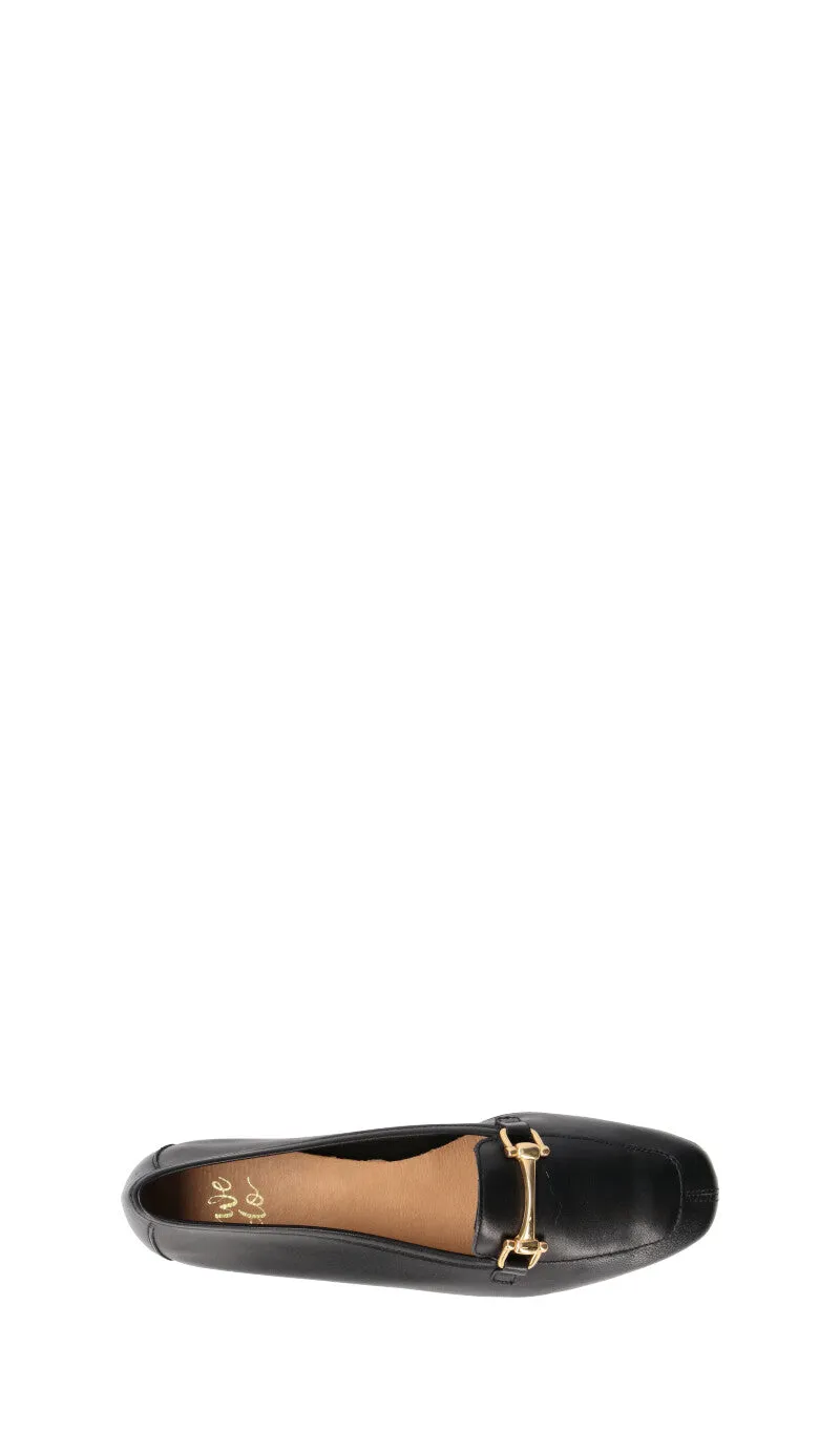 WEDO Mocassino donna nero in pelle